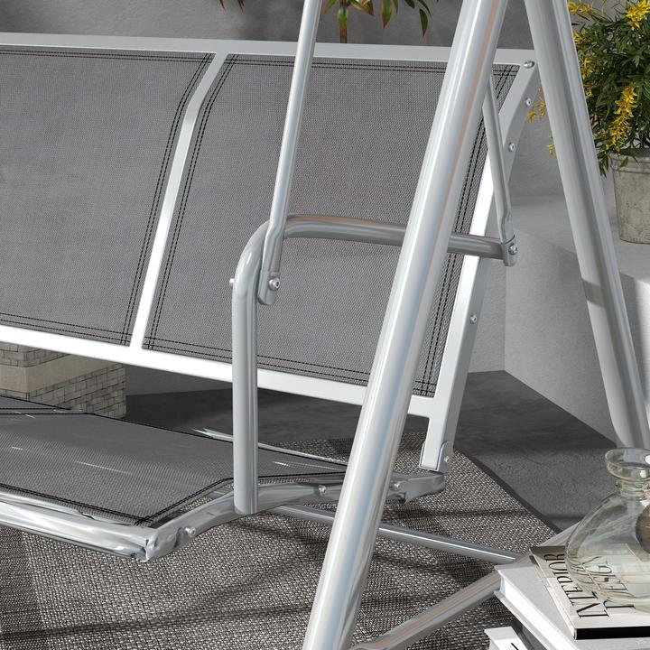 Image du produit Outsunny Balançoire hollywoodienne avec toit