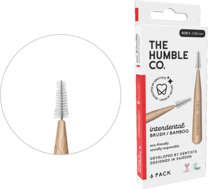 Produktbild The Humble Co. Interdentalbürsten 0.50 mm rot 6 Stück (6 x, 0.50 mm)