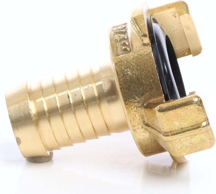 Immagine prodotto Wiltec Bocchetta in ottone DN20 (3/4") raccordo per tubo flessibile attacco rapido (Fascetta stringitubo, 20 mm)
