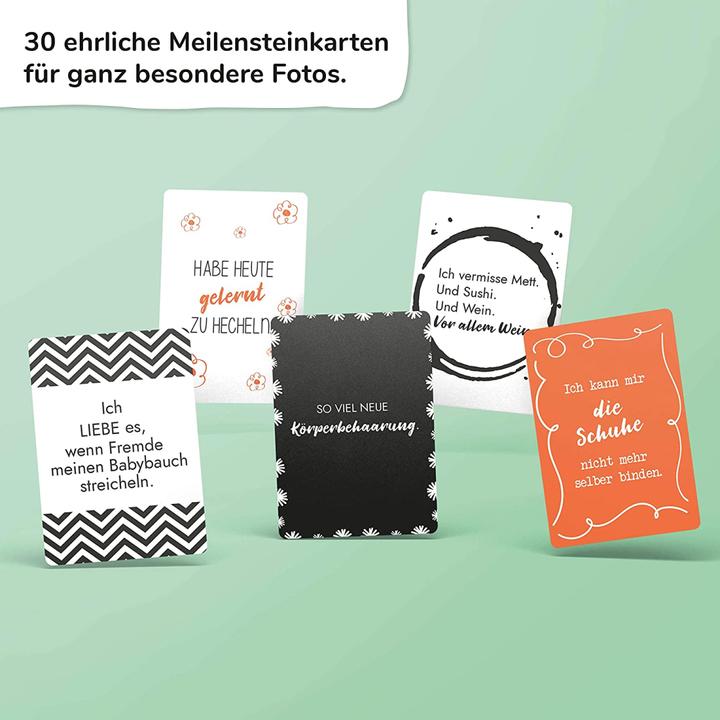 Actual product image Simon & Jan Milestone cards pregnancy