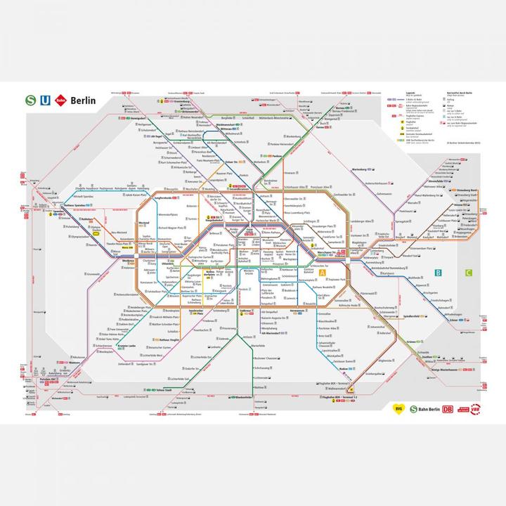 Produktbild BVG Berlin - Netzplan Berlin (384 x 260 cm)