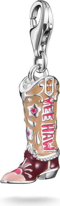 Produktbild Thomas Sabo Charm-Anhänger Cowboy Stiefel Silber (Silber 925, Emaille)
