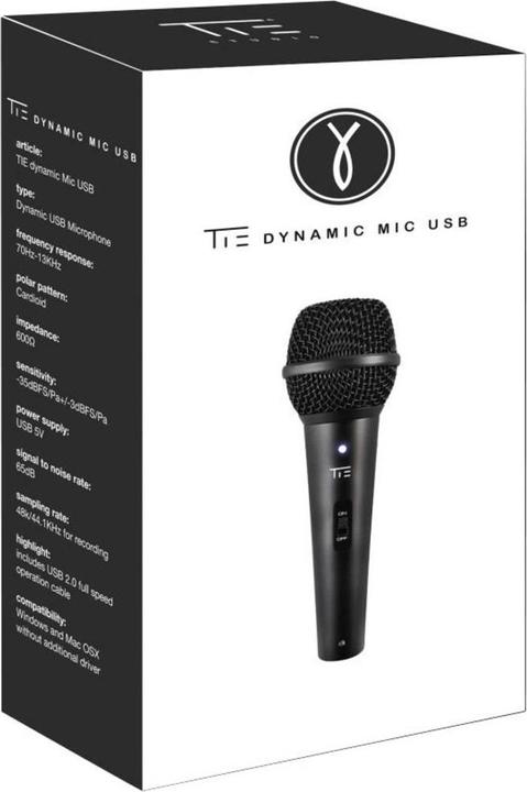 Actual product image TIE Dynamic Mic USB