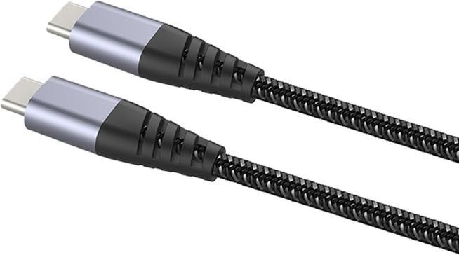 Produktbild Muvit Tiger Cable Ultra Resistant Type C/Type C 2m Gris (2 m, USB 3.2 Gen 1)
