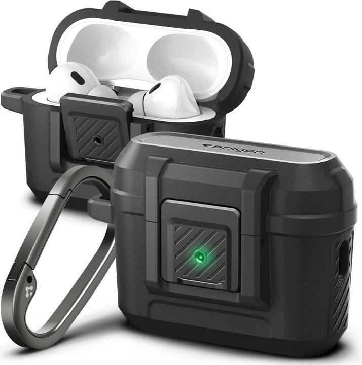 Produktbild Spigen Lock Fit Airpods Pro 1/2 Matte Black (Kopfhörer Tasche)