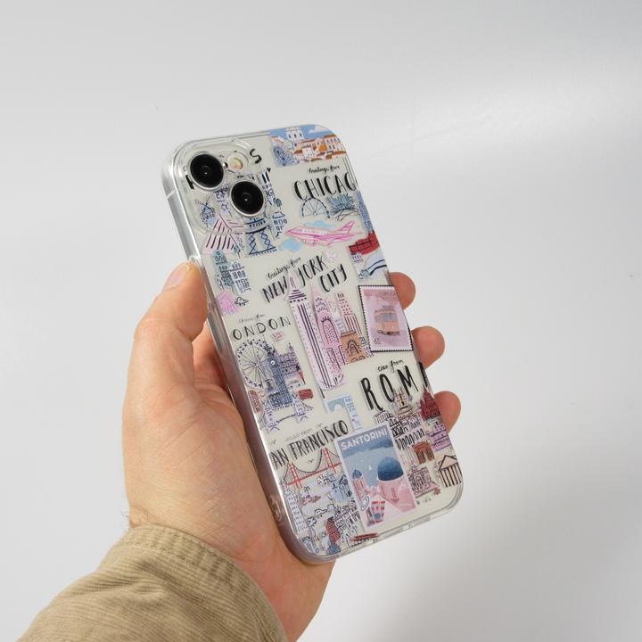 Produktbild PhoneLook Hülle Silikon Gummi Städte der Welt (Apple iPhone 15)