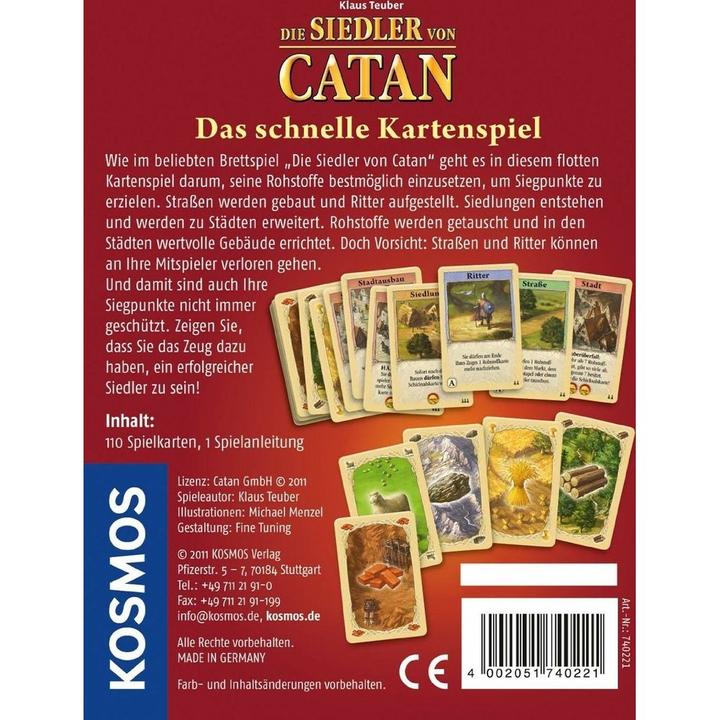 Produktbild Kosmos Die Siedler von Catan: Das schnelle Kartenspiel (Deutsch)