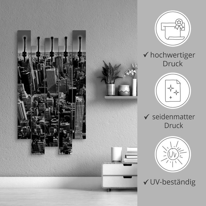 Actual product image Artland Wardrobe, 5 panels Aerial view of Manhattan New York City USA
