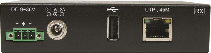 Produktbild Eaton 1-Port Industrial USB over Cat6 Extender ESD Protection PoC USB 2.0 Mountable 150ft. (50 m, USB 2.0)