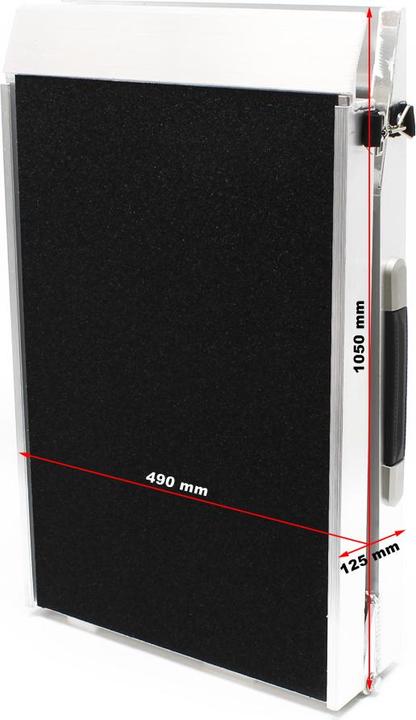 Actual product image Wiltec Foldable dog ramp 213x48cm 105x49cm 115kg Aluminium pet ramp (Dog, Foldable)