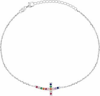 Actual product image Brilio Silver - Charming silver bracelet with colored zircons Infinity BR42WRBW