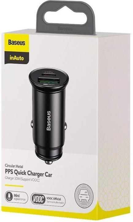 Actual product image Baseus Car Charger USB-C USB-A Car Charger USB-A USB-C Car USB Adapter