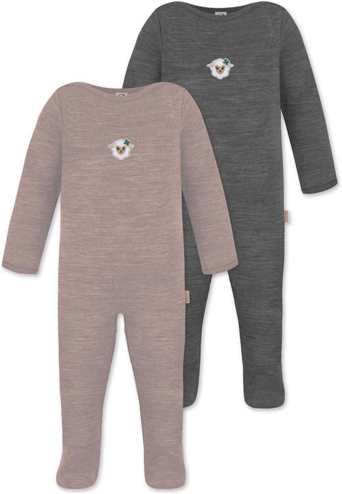 Immagine prodotto Normani Confezione da 2 pezzi di tutina MERINO baby merino "Levin" - 9413 (74)