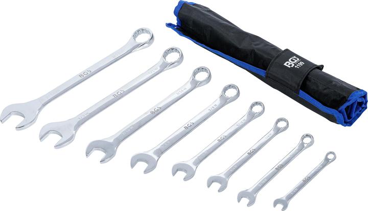 Produktbild BGS Maul-Ringschlüssel-Satz Zollgrössen SW 1/8" - 9/16" Withworth 8-tlg.