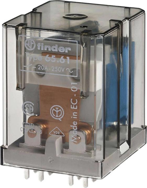 Image du produit Finder 65.61.9.024.0300 Relais pour circuit imprimé 24 V/DC 30 A 1 contact NO 10 pcs.