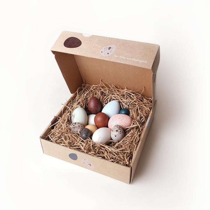Image du produit Moon Picnic Oeufs d'oiseaux en bois dans la boîte