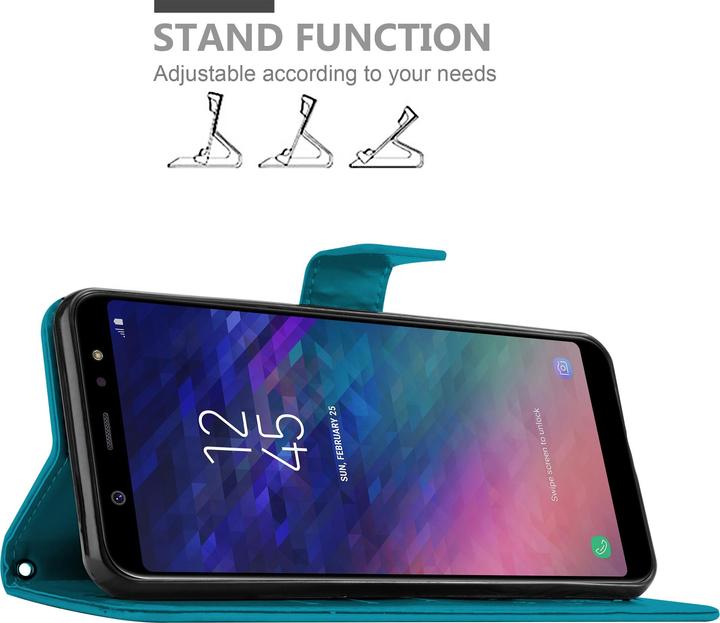Productafbeelding Cadorabo Bloemen Boekomslag (Samsung Galaxy A6+)