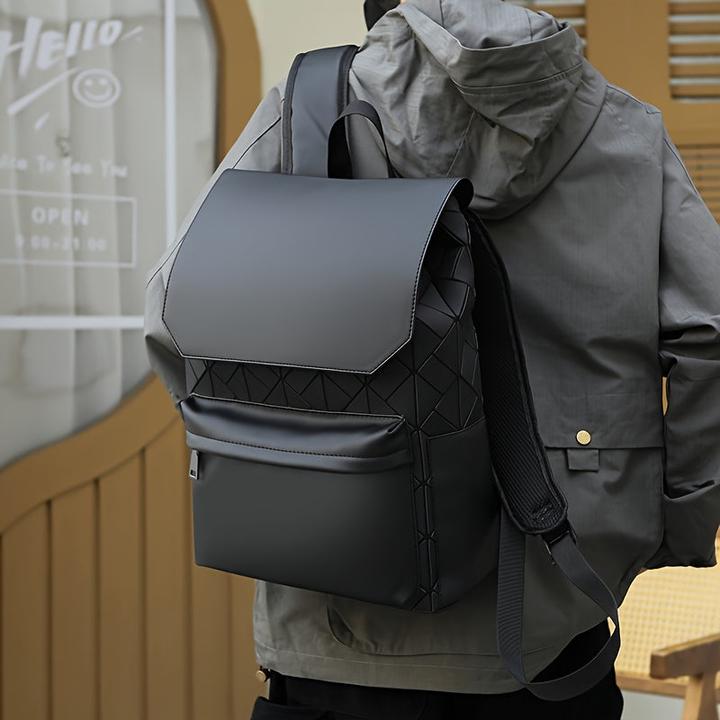Image du produit Only-Bags.Store Sac à dos en losange oxford pour hommes, sac à dos de voyage, de travail, d'ordinateur, sac à dos