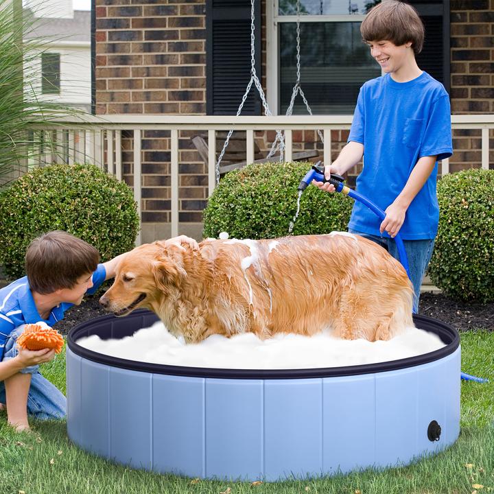 Immagine prodotto PawHut Piscina per cani con valvola di scarico dell'acqua (Piscina per cani)