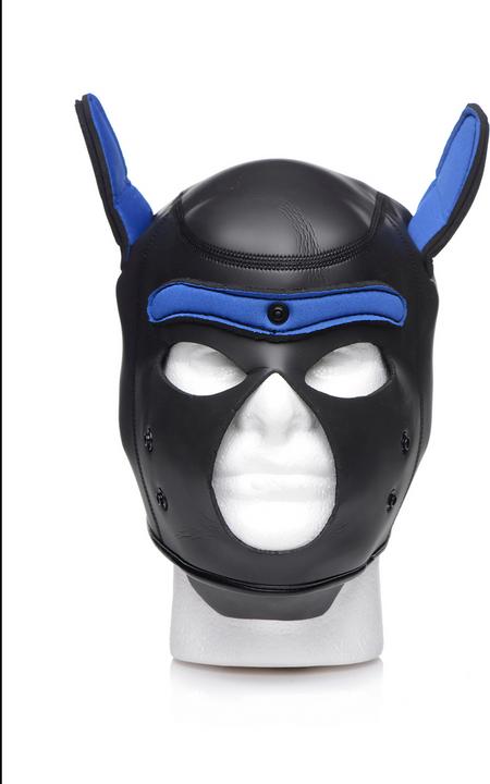 Actual product image Master Series Neoprene Puppy Hood - Black and Blue