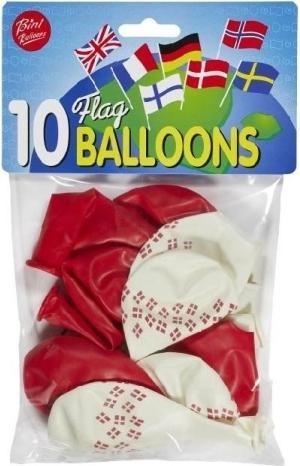 Produktbild Antalis Luftballons rund mit Fahne 10 Stück/Packung - (10 Stk.)