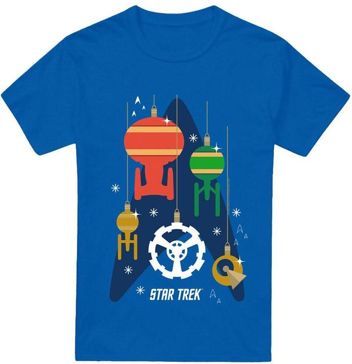 Actual product image Mens Spaceship Bauble Christmas T-Shirt (3XL)