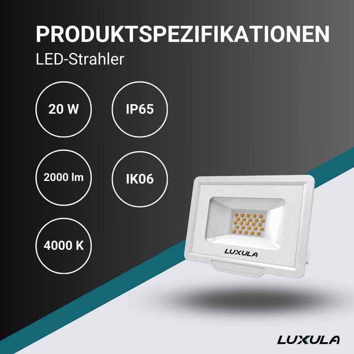 Produktbild Luxula LED-Fluter (2000 lm, IP65)