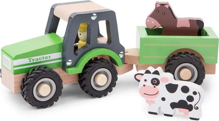 Actual product image New Classic Toys Tractor with trailer - animals