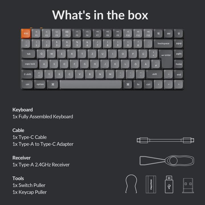 Produktbild Keychron K3 Max (CH, Kabellos, Kabelgebunden)