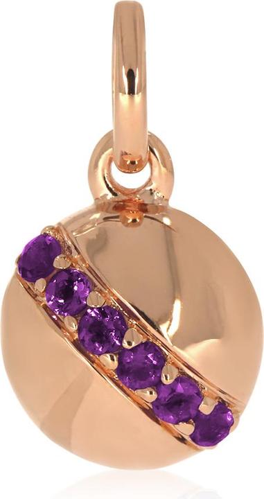 Image du produit Xen Pendentif avec 6 améthystes env. 0,24 ct. plaqué or rose (Argent sterling 925)