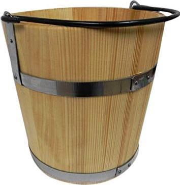 Actual product image Wooden World Wooden bucket with metal ring
