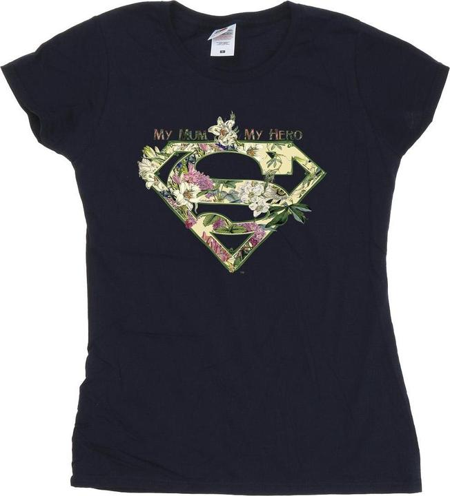 Actual product image Womens/Ladies Superman My Mum My Hero Cotton T-Shirt (XXL)