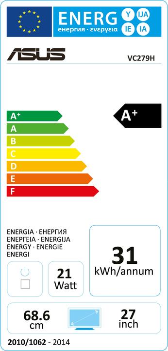 Energy Label ASUS VC279H