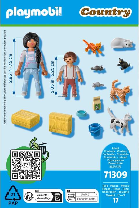 Produktbild Playmobil Katzenfamilie (71309, Playmobil Country)