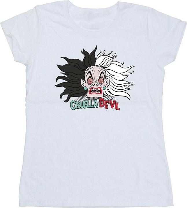 Actual product image Disney Womens/Ladies 101 Dalmatians Cruella De Vil Crazy Mum Cotton T-Shirt (L)