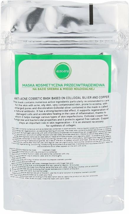 Ecocera Mask Cosmets Anti-Bran On Base Silver And Copper Koloidal 50G