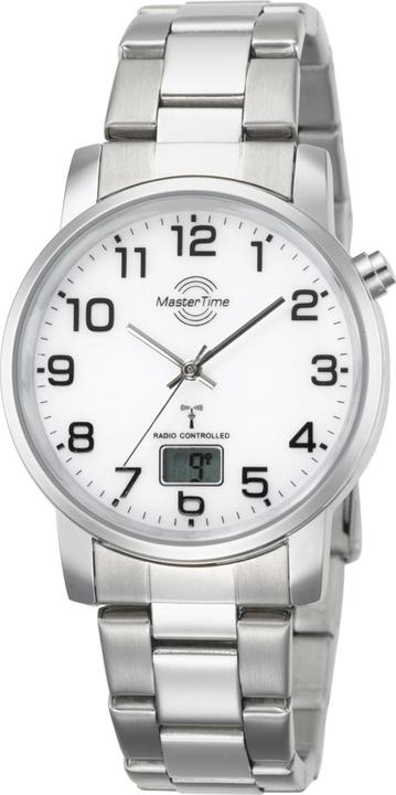 Master Time MTGA-10300-12M Funk Basic Series Herren 41mm 3ATM (Analoguhr, Digitaluhr, Funkuhr, 41 mm)