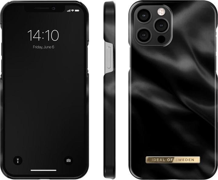 Actual product image iDeal Of Sweden Designer Hard Cover Black Satin (Apple iPhone 12 Pro, Apple iPhone 12)