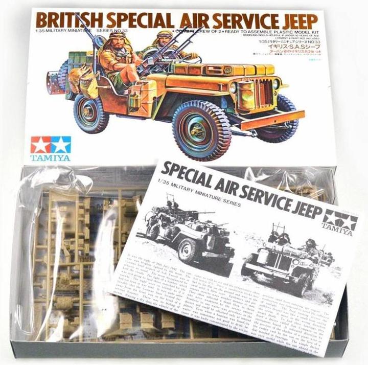 Produktbild Tamiya WWII Britisch S.A.S Jeep (2) 1:35 (500 Teile)