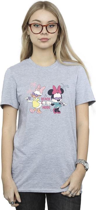 Actual product image Disney Womens/Ladies Minnie Daisy Beach Mode Cotton Boyfriend T-Shirt (M)