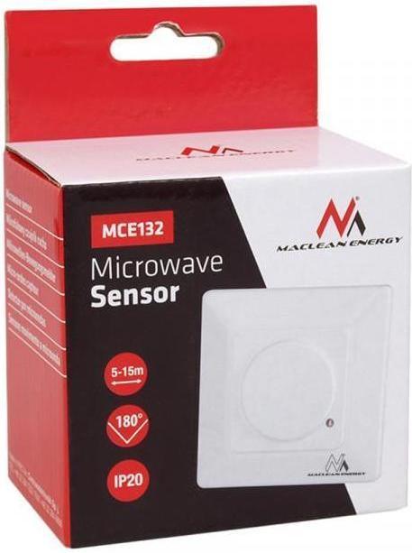 Actual product image Maclean MCE132 MCE132 Microwave PIR Junction Box Automatic Motion Detector Light Contro (15 m)