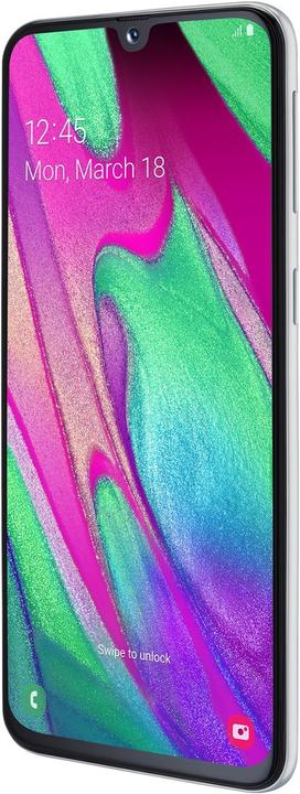 Image du produit Samsung Galaxy A40 EU (64 Go, Blanc, 5.90", Double SIM + SD, 16 Mpx, 4G)