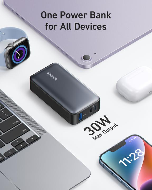 Actual product image Anker 533 Power Bank (PowerCore 30W) (10000 mAh, 30 W)