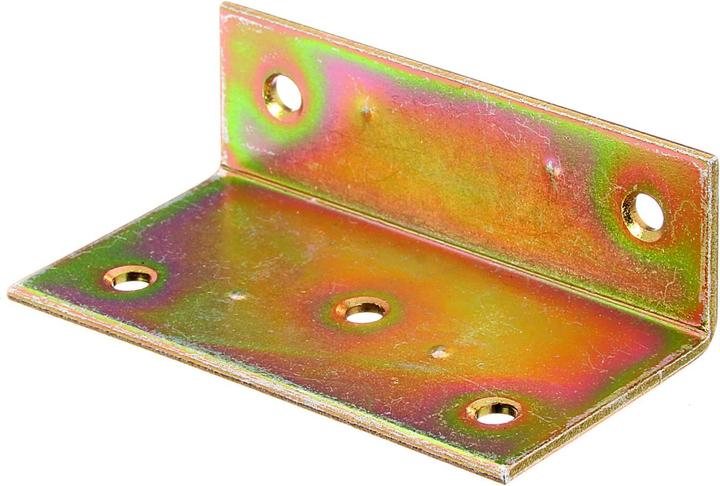 Immagine prodotto Alberts Staffa grandangolare 40 x 25 x 75 mm, zincata gialla (Grandangolo, 50 pz.)