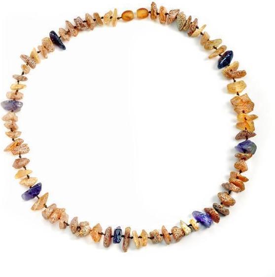 Image du produit Amberdog Collier d'ambre avec améthyste (Chien)