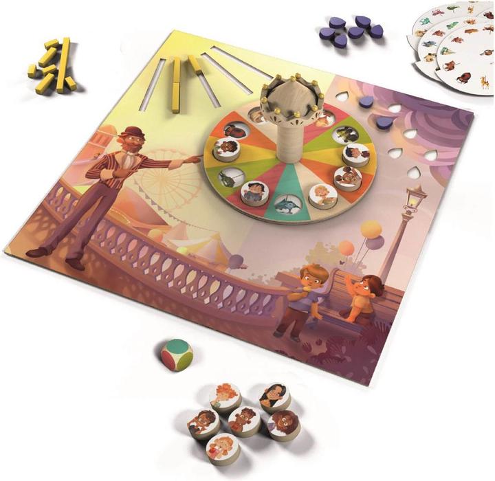 Actual product image Loki Kids 515729 - Monsieur Carrousel, Board Game, for 1-4 Players, from 4 Years (English)