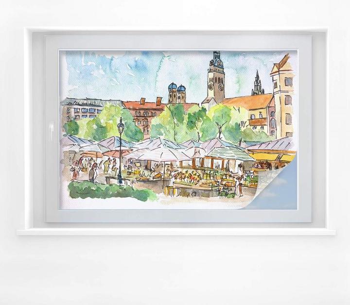 Produktbild Trenddeko München - Viktualienmarkt (45 x 30 cm)