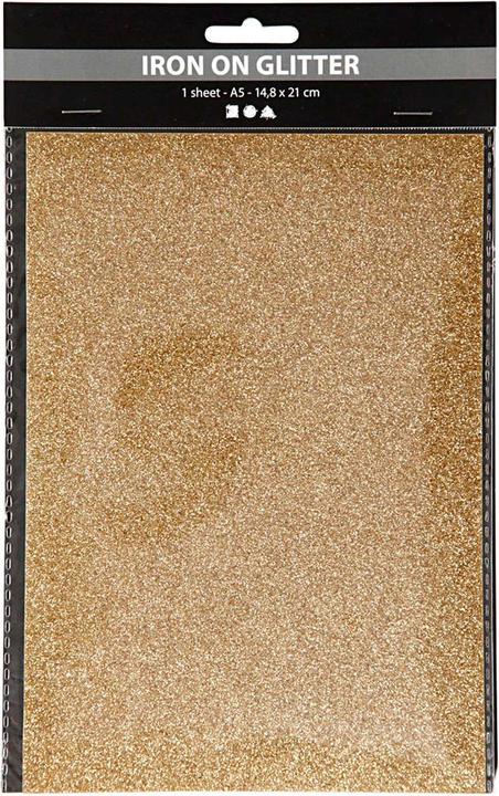 Immagine prodotto Creativ Company Opstrijkfolie Glitter Goud, A5 (1 x)