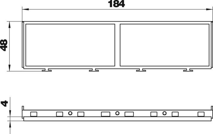Produktbild OBO Bettermann OBO BETT. Einbaurahmen f.2f + 2f Modul 45 MT45V 2+2 (2 x)