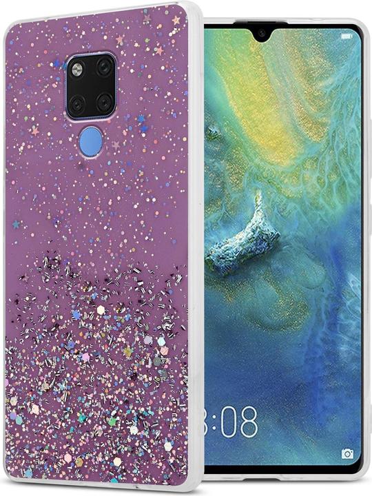 Lila mit Glitter